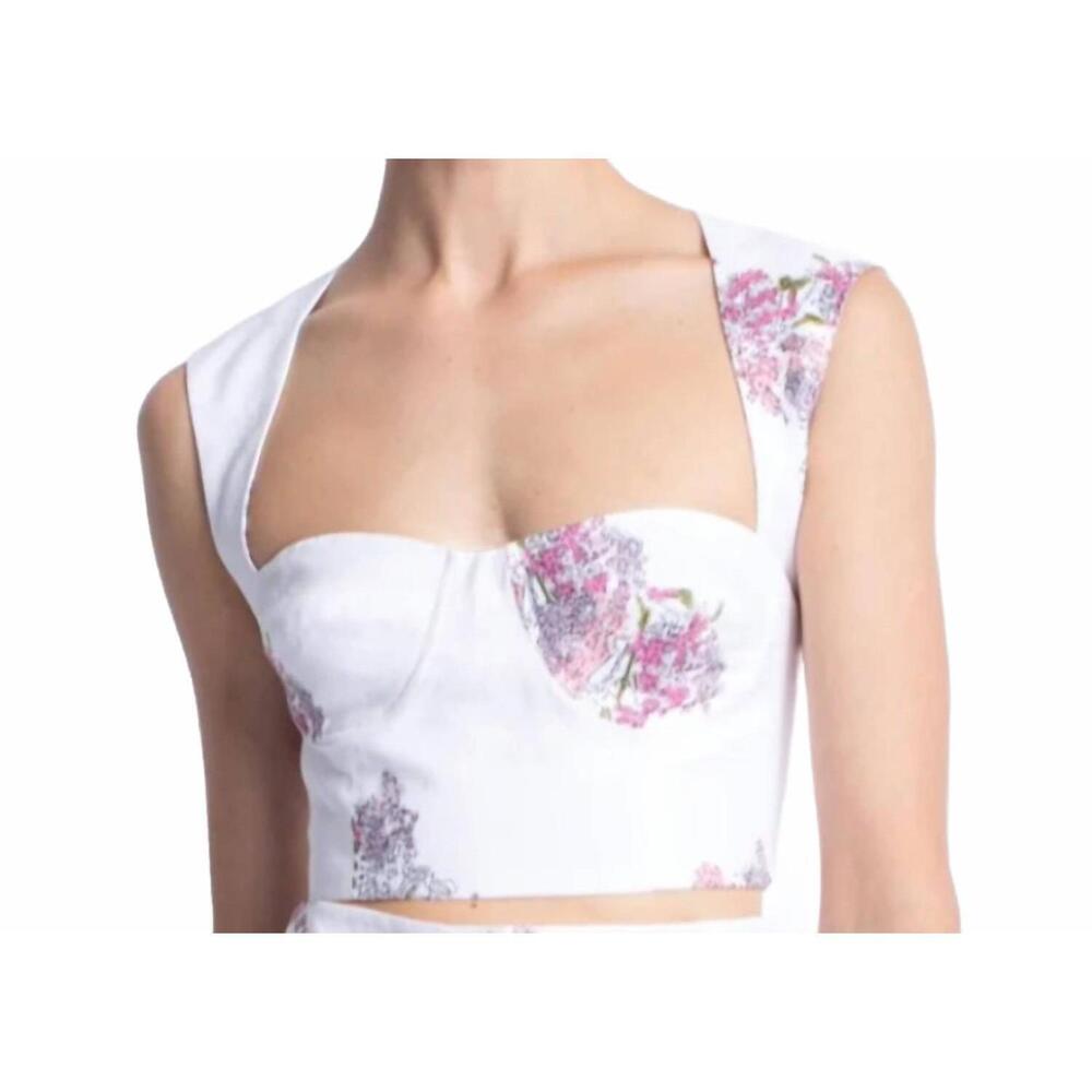 NEW KARINA GRIMALDI women's ada print top